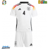 Tyskland Jonathan Tah #4 Hjemmedraktsett Barn EM 2024 Kortermet (+ Korte bukser)